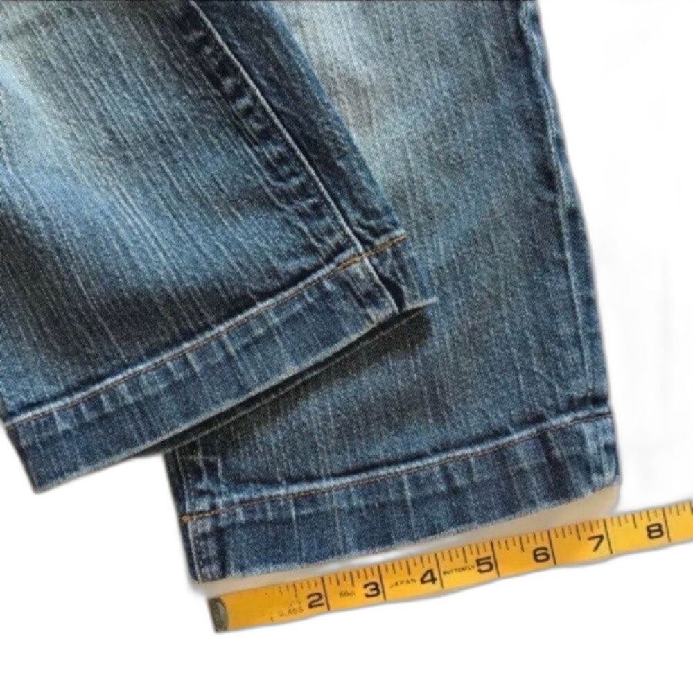 GAP Jeans Crop Capri Womens Sz 8 Denim Blue Jeans Stretch Triangle Flap Pockets - Picture 10 of 10